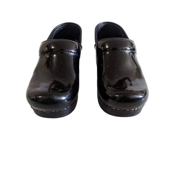 Dansko XP 2.0 Black Patent Leather Clogs Women's Size EU 36 US 5.5-6 Workwear - Picture 2 of 13